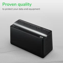 APC Back-UPS 425VA Backup and Surge Protector, 6-Outlets, Black (BE425M)