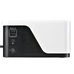 APC UPS Battery Backup & Surge Protector, 500VA UPS with 4 Backup Battery Outlets, USB Type-C, White (BE500G3)