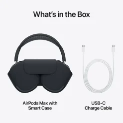 AirPods Max Wireless Active Noise Canceling Over-Ear Headset, USB-C, Bluetooth, Purple (MWW83AM/A)<Apple