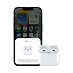 AirPods (3rd Gen) Bluetooth Earbuds with Lightning Charging Case, White (MPNY3AM/A)<Apple Online