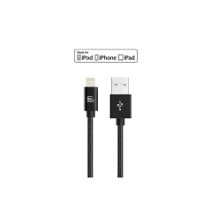 Apple Certified Durable Lightning Cable for iPhone, iPad, 4ft Black (LGHTMFI4FT-BLK)<LAX Gadgets Clearance
