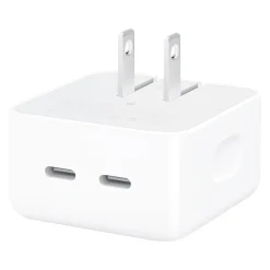 Dual USB Type-C Compact Power Adapter, White (MNWM3AM/A)<Apple Discount