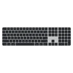 Clearance Apple Magic Keyboard with Touch ID and Numeric Keypad Wireless, Silver/Black Keys (MMMR3LL/A)