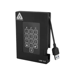 Sale Apricorn Aegis Fortress 2TB USB 3.0 External Hard Drive, Black (A25-3PL256-2000F)