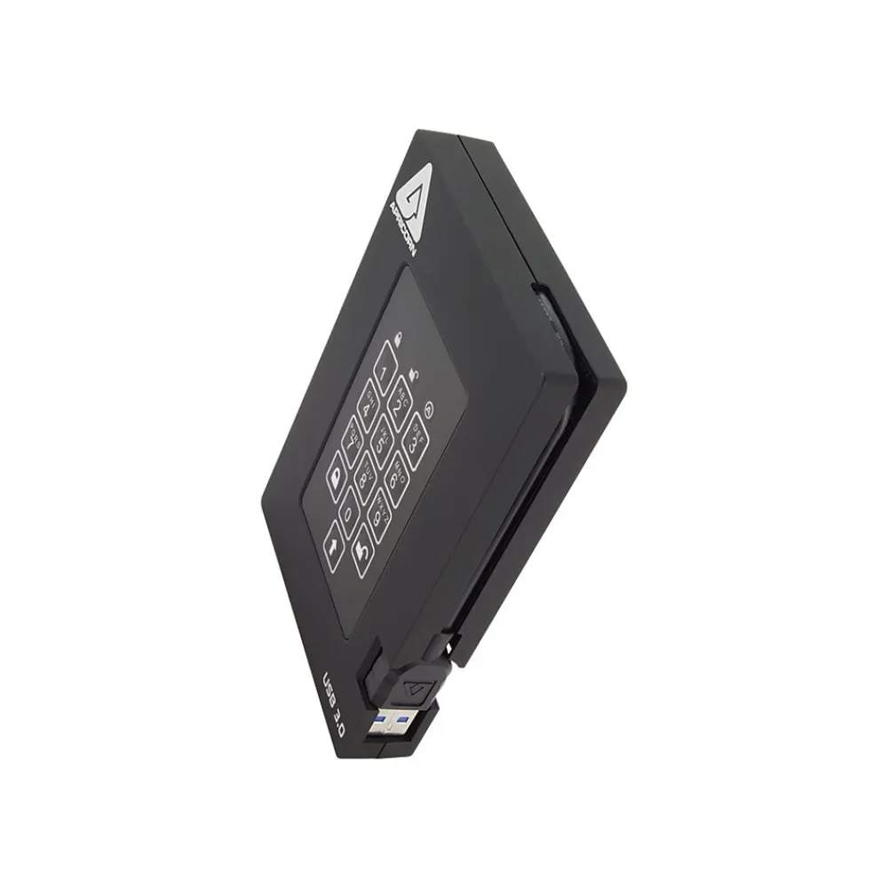 Sale Apricorn Aegis Fortress 2TB USB 3.0 External Hard Drive, Black (A25-3PL256-2000F)