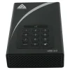 Online Apricorn Aegis Padlock 4TB USB 3.0 External Hard Drive, Black and White (ADT-3PL256-4000)