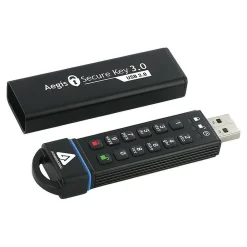Best Apricorn Aegis Secure Key 30GB USB 3.0 Type A Flash Drive, Black (ASK3-30GB)