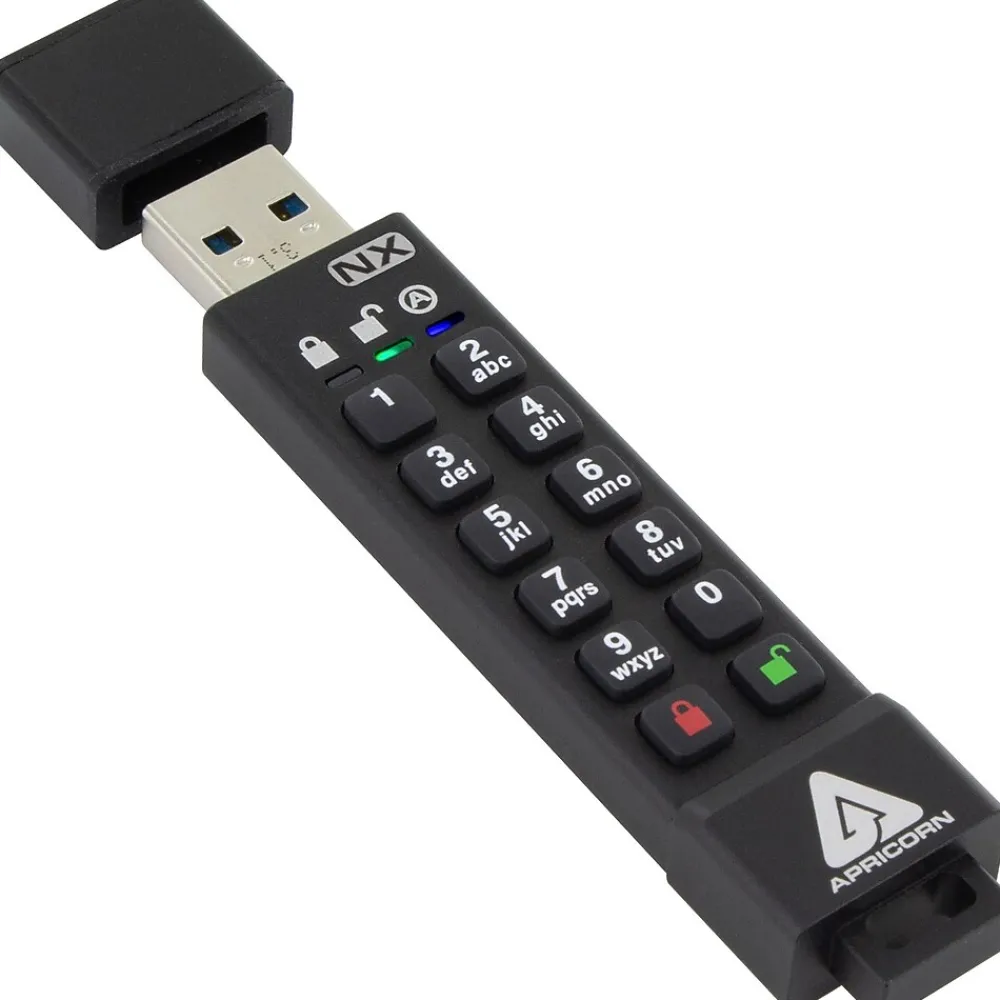 Online Apricorn ASK3-NX 32GB USB 3.1 Type A Flash Drive, Black (ASK3-NX-32GB)