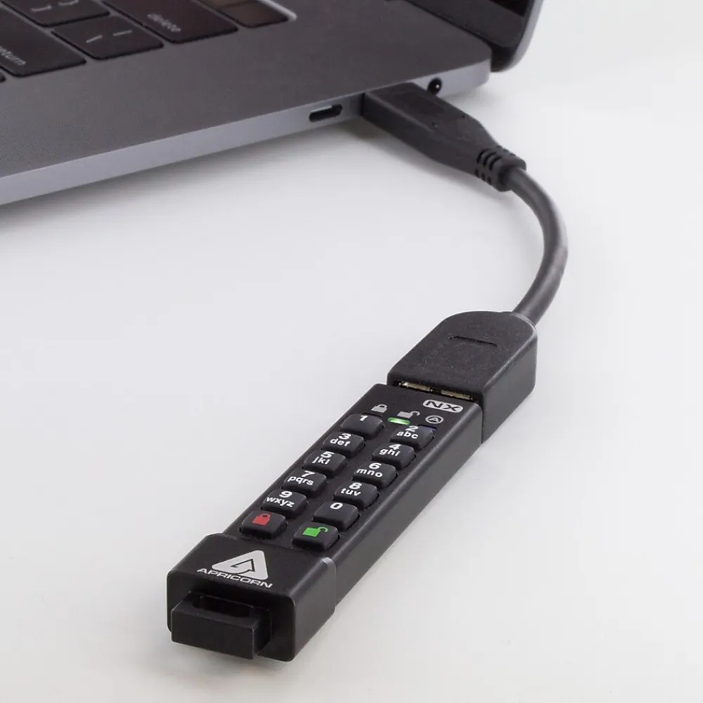 Online Apricorn ASK3-NX 32GB USB 3.1 Type A Flash Drive, Black (ASK3-NX-32GB)