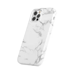 Argento MVMT Granite Phone Case for iPhone 12/12 Pro, White Marble (IC7686MB12PWHA)