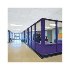 Armstrong CALLA Lay-In Square Edge Ceiling Tile, 24" x 48", Black, 6/Carton (BP2821ABK)