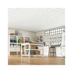 Armstrong CIRRUS Profiles Classic Step Tegular Edge Ceiling Tile, 24" x 24", White, 12/Carton (BP585A)