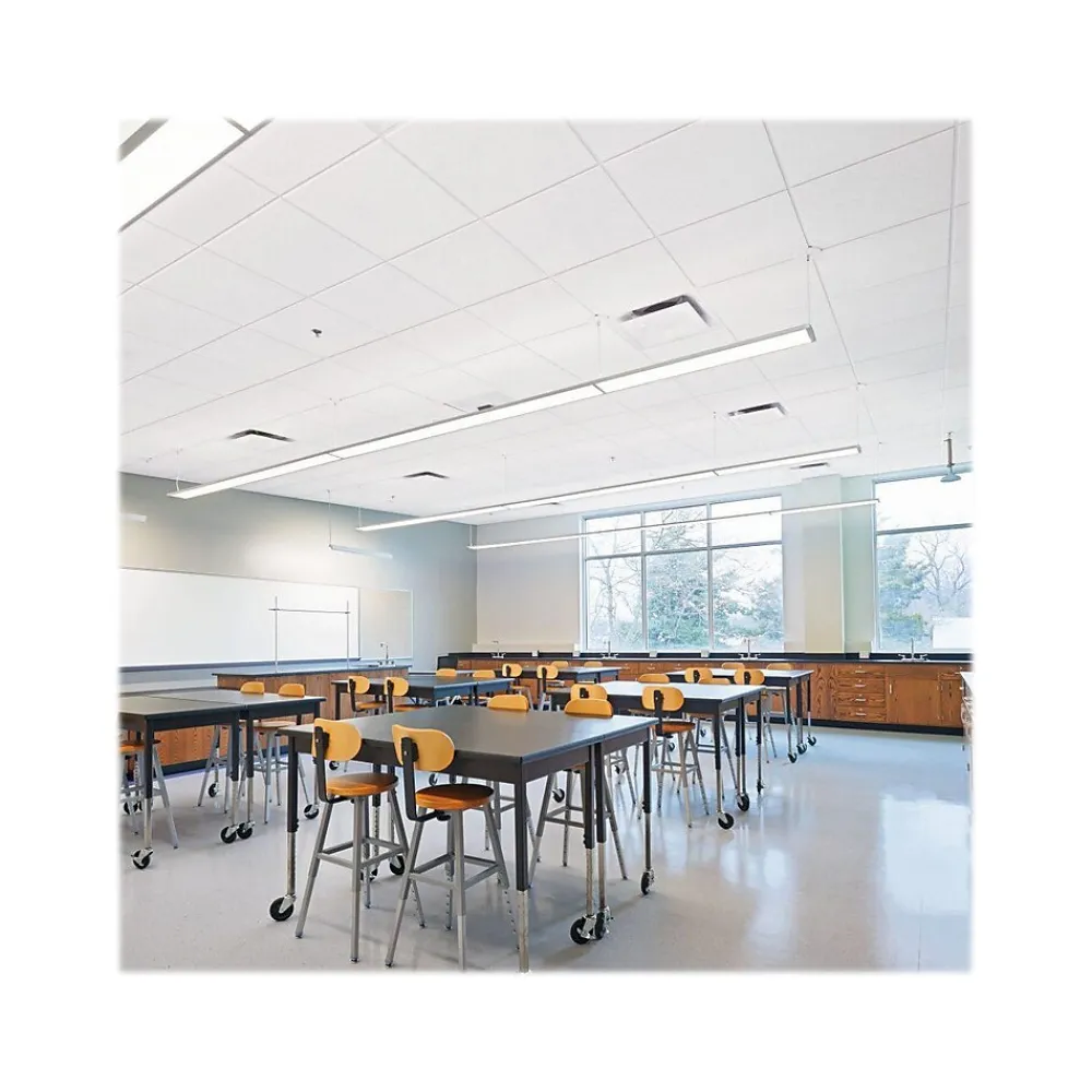 Armstrong CIRRUS Tegular Edge Ceiling Tile 9/16, 24" x 24", White, 10/Carton (BP576A)