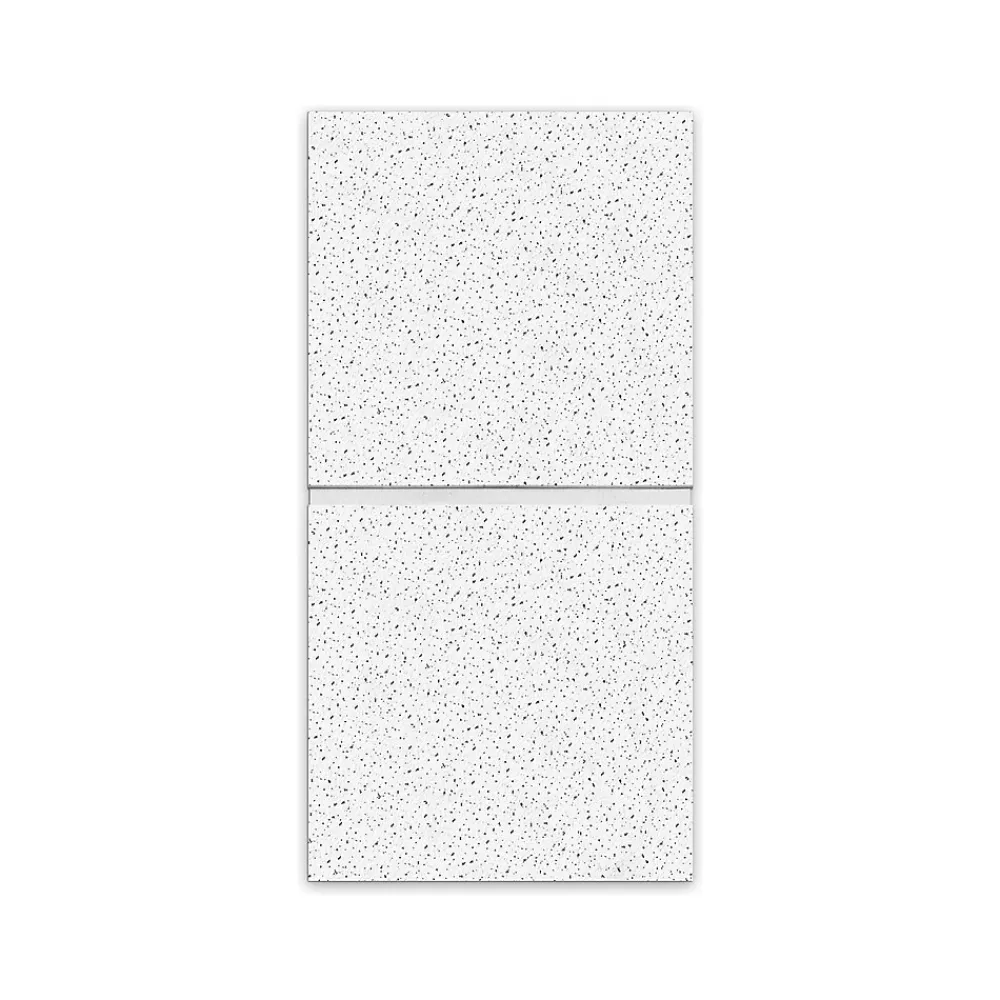 Armstrong FINE FISSURED Second Look I, Angled Tegular Edge Ceiling Tile 15/16, 24" x 48", White, 10/Carton (BP1761C)