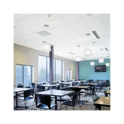 Armstrong GEORGIAN Square Lay-In Edge Ceiling Tile, 24" x 48", White, Dozen (BP763D)