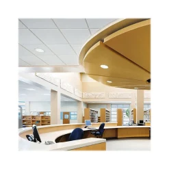 Armstrong MESA Beveled Tegular Edge Ceiling Tile, 24" x 24", White, Dozen (BP687)