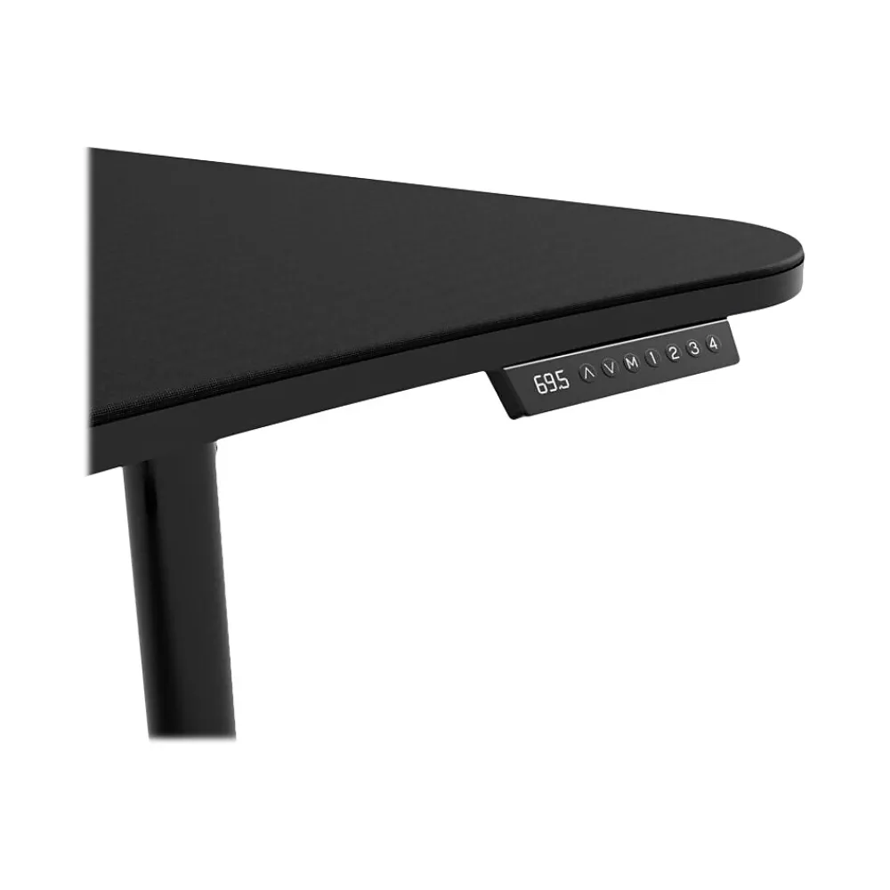 Standing Desks*Arozzi Arena Moto 63"W Curved 29-46"H Adjustable Standing Gaming Desk, Black (AZ-ARENA-MOTO)
