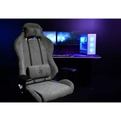 Gaming Chairs*Arozzi Torretta 2023 Edition Fabric Ergonomic Rocker Gaming Chair, Ash (TORRETTA-SFB-ASH2)
