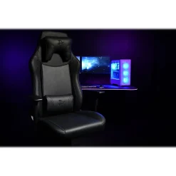 Gaming Chairs*Arozzi Vernazza Faux Leather Ergonomic Rocker Gaming Chair, Pure Black (VERNAZZA-XL-SPU-PBK)