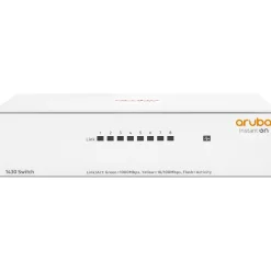New Aruba 1430 8-Port Gigabit Ethernet Unmanaged Switch, White (R8R45A#ABA)