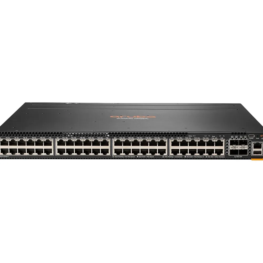 Aruba 6300M 48-Port Gigabit Ethernet Managed Switch, 10/100/1000 Mbps, Black (JL663A)