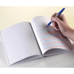 Journals|Ashley Hardcover Journal, Primary Ruled and Blank, White, 28 Pages, 12/Bundle (ASH10701-12)