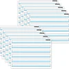 Dry Erase*Ashley Productions® Smart Poly® PosterMat Pals® Handwriting, 1" Ruling, Blue, 13" x 9.5", Pack of 10 (ASH97015)