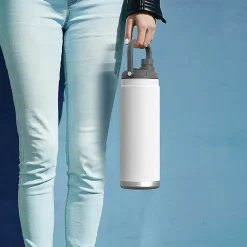 ASOBU Canyon Stainless Steel Vacuum Insulated Water Bottle, 50 oz., White (ADNATMF7W)