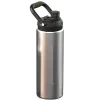 Canyon Water Bottle from Recycled Material, 50 oz., Silver (TMF7RC)<ASOBU New