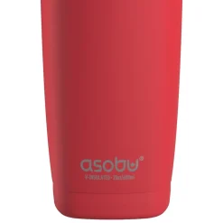 20-Ounce Aquilina Double-Wall-Insulated Stainless Steel Tumbler with Straw, Red (NA-BF23R)<ASOBU Discount