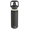 ASOBU Puramic Canyon Ceramic Double Wall Insulated Water Bottle, 50 oz., Black (ADNATMF7C)