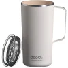 Stainless Steel Double Wall Insulated Travel Mug, 20 oz., White (ADNANASM90W)<ASOBU