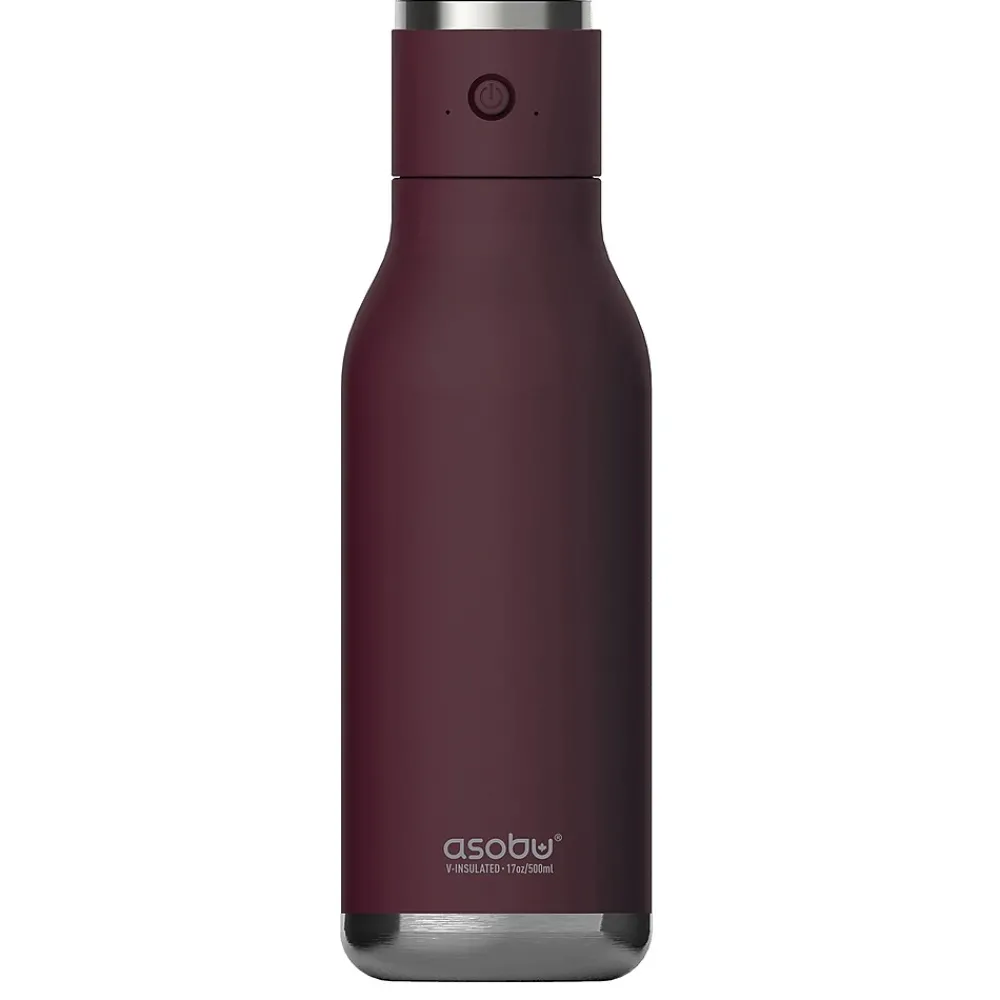 ASOBU Stainless Steel Vacuum Insulated Water Bottle, 17 oz., Purple (ADNANABT60BURG)