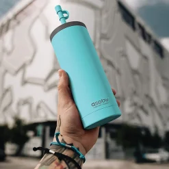 Super Sippy Insulated Coffee Tumbler, 20 oz., Teal (NA-ICT200)<ASOBU Sale