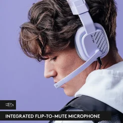Clearance Logitech Astro A10 Gen 2 Stereo Over-the-Ear Gaming Headset, Lilac (939-002076)