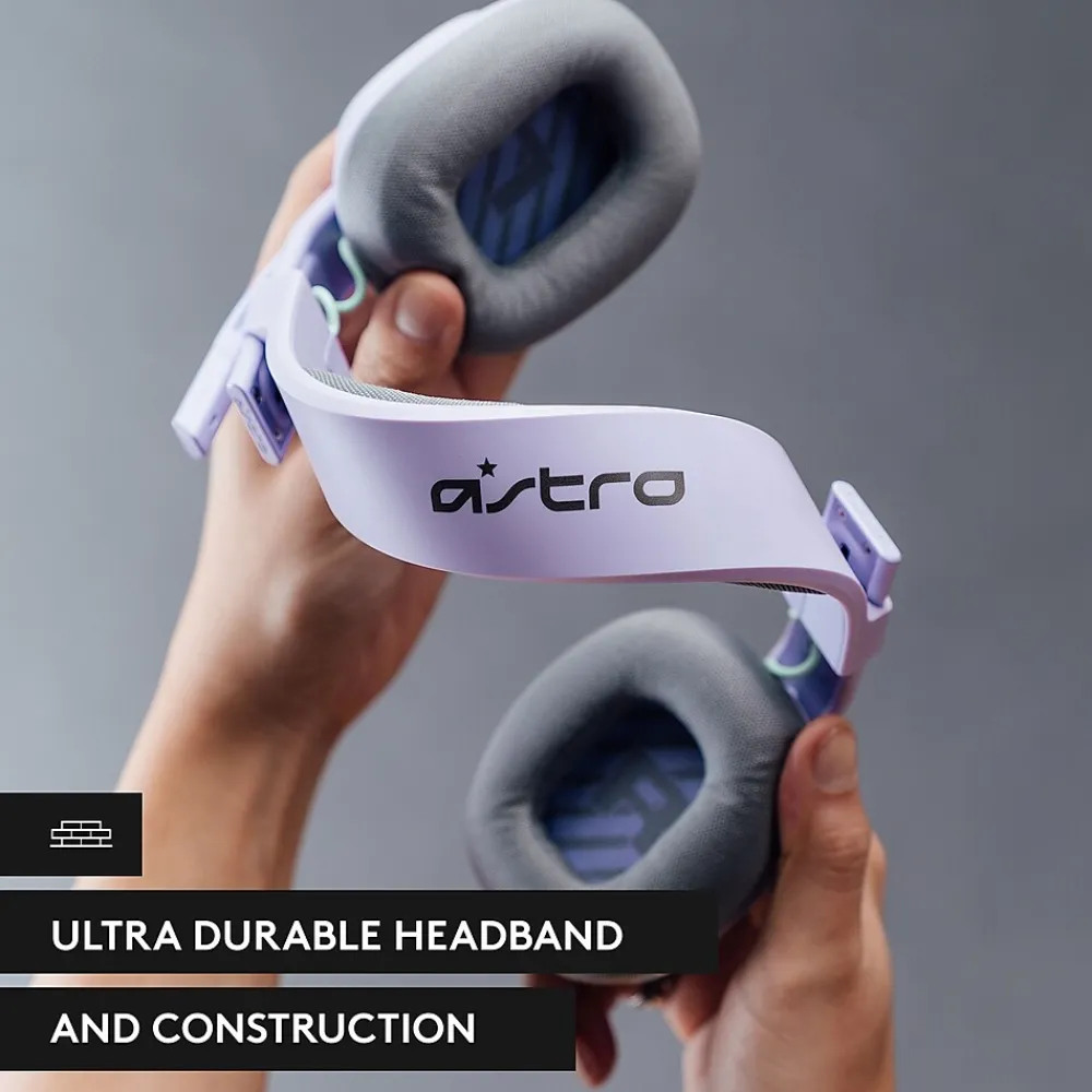 Clearance Logitech Astro A10 Gen 2 Stereo Over-the-Ear Gaming Headset, Lilac (939-002076)