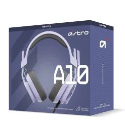 Clearance Logitech Astro A10 Gen 2 Stereo Over-the-Ear Gaming Headset, Lilac (939-002076)