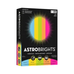 Card Stock*Astrobrights 65 lb. Cardstock Paper, 8.5" x 11", Bright Assortment, 250 Sheets/Pack (99904)