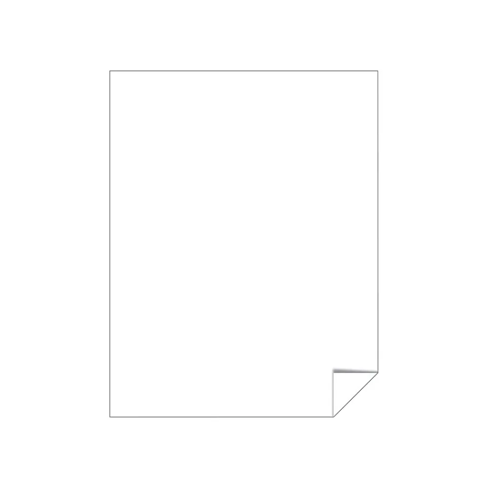 Labels|Astrobrights Astrodesigns Inkjet/Laser Sticker Paper Labels, 8 1/2" x 11", Matte White, 15 Sheets/Pack (91296-01)