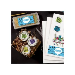 Labels|Astrobrights Astrodesigns Inkjet/Laser Sticker Paper Labels, 8 1/2