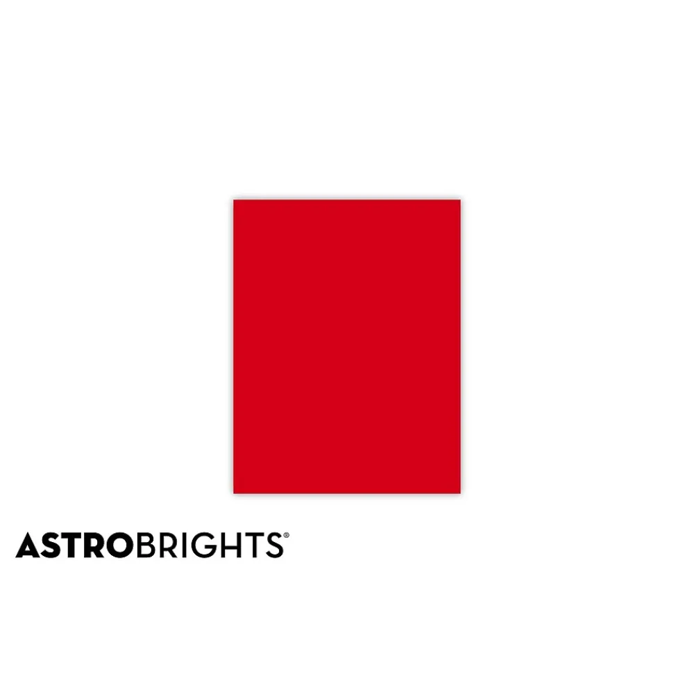 Multipurpose Paper*Astrobrights Colored Paper, 24 lbs., 8.5" x 11", , 500 Sheets/Ream (22551) Re-Entry Red