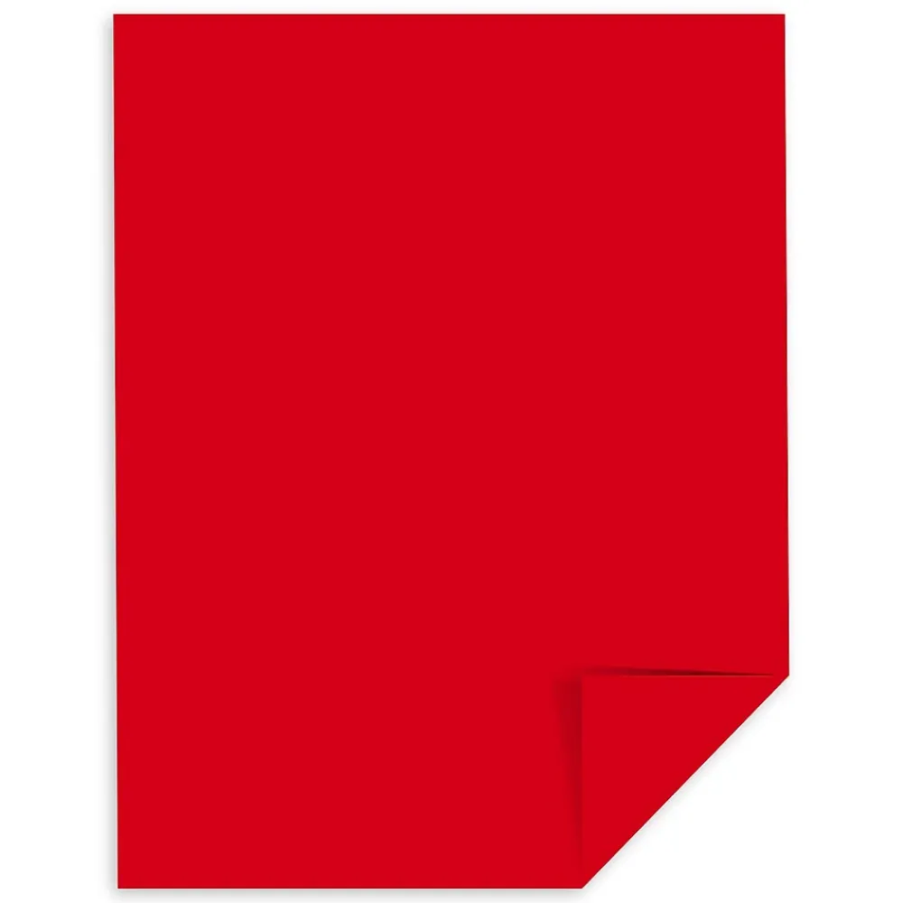 Multipurpose Paper*Astrobrights Colored Paper, 24 lbs., 8.5" x 11", , 500 Sheets/Ream (22551) Re-Entry Red