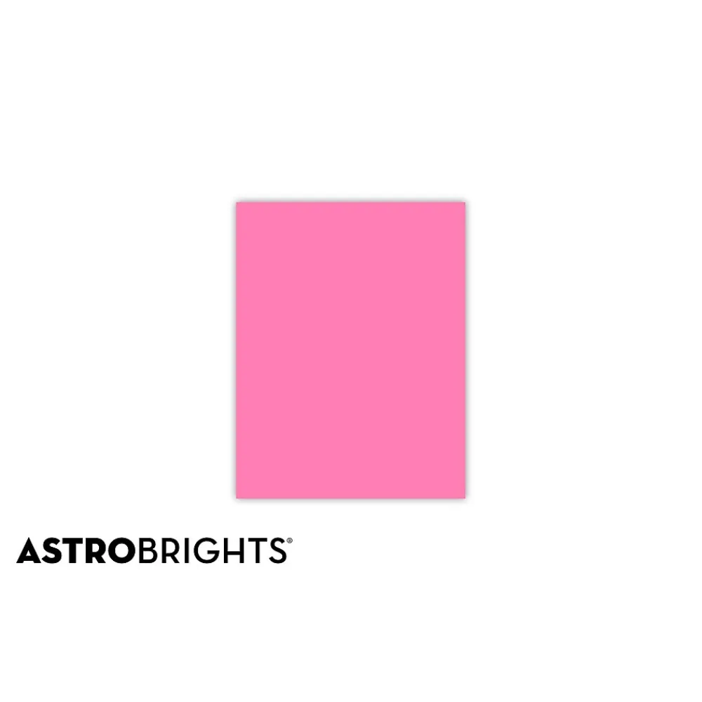 Multipurpose Paper*Astrobrights Colored Paper, 24 lbs., 8.5" x 11", , 500 Sheets/Ream (21031) Pulsar Pink