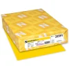 Copy Paper*Astrobrights Colored Paper, 24 lbs., 8.5" x 11", Sunburst Yellow, 500 Sheets/Ream (WAU22591)