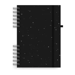 Journals|Astrobrights Twin Wire Journal, 6.5" x 8.25", Assorted Colors, 180 Pages, 2/Pack (91556)