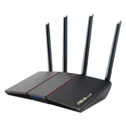 Online Asus AX1800 Dual Band MU-MIMO WiFi 6 Router, Black/Red (RTAX55)
