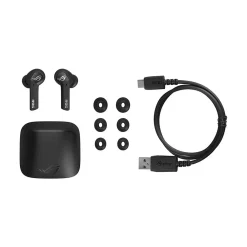 ROG Cetra Wireless Active Noise Canceling Earbuds, Bluetooth, Black (90YH03G1-B5UA00)<Asus