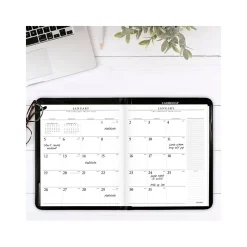 Executive Faux Leather Padfolio, Black (70-290-05-25)<AT-A-GLANCE New