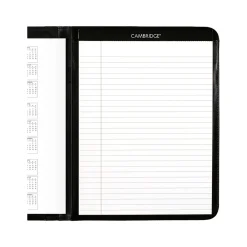 Executive Faux Leather Padfolio, Black (70-290-05-25)<AT-A-GLANCE New