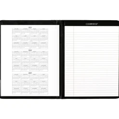 Executive Faux Leather Padfolio, Black (70-290-05-25)<AT-A-GLANCE New